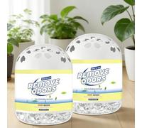 Boîte de Dépoussiérage pour l'Intérieur,Désodorisant Purificateur À Longue Durée, Absorbeur d'Odeurs et Capteur d'Huile pour Intérieur, Pour Élimination Poussière Cuisine Salle De Bain (2pcs)