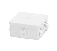 Boîte de dérivation 80X80X40 Boîtier de dérivation avec couvercle basse pression IP44 - dimensions internes 80X80X40 GW44003