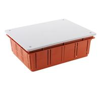 Zenitech Boîte de dérivation à encastrer 196 x 152 x 70 mm - Rouge