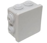 Zenitech Boîte de dérivation étanche 80 x 80 x 46 mm – Gris – IP55