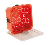 Zenitech Boîte de dérivation cloison sèche 100x100x40mm - Rouge