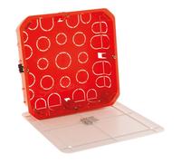 Zenitech - Boîte de dérivation cloison sèche 170x170x45mm - Rouge