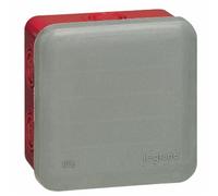 Legrand Boîte de dérivation Plexo 092025 carrée 105x105x55 mm 7 entrées Rouge pour ERP