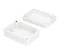 Boite de Derivation Electrique, 115 x 90 x 55mm Boîtier de Projet électrique Rectangulaire Universel en Plastique ABS étanche IP65 pour Une Utilisation en Extérieur ou Intérieur avec Accessoires