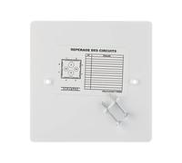 Boite de derivation electrique - boite derivation - Boite de derivation etanche exterieur - Boite De Derivation Encastree - Couvercle Carré A Visser Dim.108X108mm - Debflex - 718660