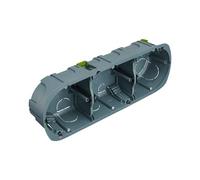 Boite de derivation electrique - boite derivation - Boite de derivation etanche exterieur - Debflex - Boîte Pour Appareillage / 3 Postes Multi Matériaux/Diamètre 67X40 / Entraxe 71mm -