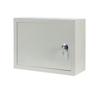 Boite de Derivation Electrique, Coffret Electrique en Acier Laminé À Froid avec Serrure et Plaque de Montage pour Usage Intérieur(40x30x18cm/16x12x7in)