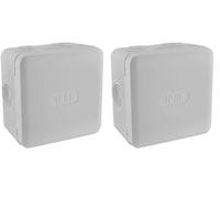 Boite de derivation electrique - etanche exterieur - IP55 85X85 - Debflex - 718806 - Polypropylène, Gris (Lot de 2)