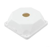 Boîte de dérivation en plastique pour système de surveillance de sécurité avec câble interne - Protection imperméable - Finition blanche - 130 x 130 x 50 mm - Assemblage rapide - Blanc