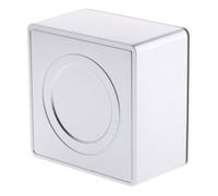 Zenitech, Boîte de Dérivation en Saillie Vulco, Silver, Plastique Polycarbonate, Norme CE, Installation Facile Sans Outil, Compatible Moulures Standards, Garantie 2 Ans, Design Contemporain