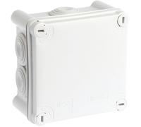 Boîte de dérivation - EUR'OHM - 100x100x55 - Couvercle à vis 1/4 de tour - Carré - 100 mm x 100 mm