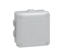 Boîte de dérivation Plexo carrée - 105x105x55 mm - fermeture par 1/4 de tour - gris LEGRAND