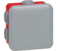 Legrand Boîte de dérivation Plexo 092015 carrée 80×80×45 mm rouge 7 entrées pour ERP