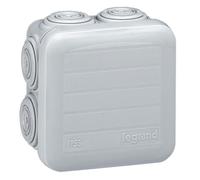 Boîte de dérivation PLEXO Legrand carrée gris 092005