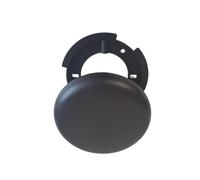 Boîte de dérivation pour lampes - Diamètre : 13 cm - Ultra plate - Noir - Boîte aveugle de plafond - Boîte de jonction - Boîte de distribution en saillie pour lampes et rosaces de plafond - Baldaquin