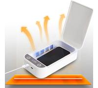Boîte De Désinfectant De Lumière Uv, Désinfectant De Lumière Uv De Téléphone Portable, Boîte De Stérilisateur Uv Avec Diffuseur D'arôme Pour Bijoux De B Lampe En Plastique Blanc