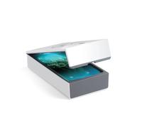 Technaxx Boîte de désinfection UV pour téléphones Mobiles et Objets - Efficacité stérilisation 99,9%, Chambre Huile aromatique, Recharge sans Fil 5W téléphones Mobiles - Stérilisateur UV TX-148