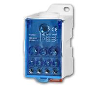 Boîte de Distribution à bornier 1 entrée, 11 Sorties, 250 A | Bloc de Distribution d'alimentation pour Rail DIN TH35 | Connexions cuivre | 1000 V | Usage intérieur | IP20