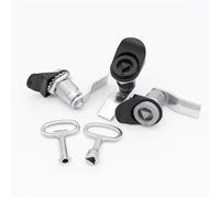 Boîte de Distribution à Compression, Type de vis de verrouillage triangulaire, Type de langue rotative télescopique, porte d'armoire, déchets en alliage de Zinc 1 pièces(Silver Zinc Long22mm)
