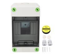 Boîte de distribution à vis verte étanche à l'eau, 4 voies, Rail DIN IP66 MCB, boîte électrique en plastique, chantier de construction