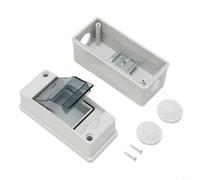 Boîte de distribution avec couvercle transparent | IP65 | Capacité de courant 63 A | ABS + PC pour matériau durable | pour installations électriques intérieures et extérieures