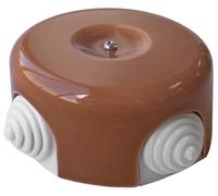 Boîte de distribution : boîte de surface en bois F-Bright, idéale pour les connexions électriques, robuste et durable, installation facile.