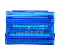 Boîte de distribution de blocs de borne DIN Rail DIN 4 Niveau monophasé avec couvercle de poussière transparent pour le génie électrique 125A 500V Type de support