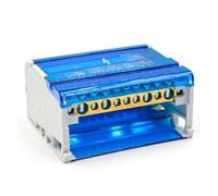 Boîte de distribution de bornier Bornier WDH411 for montage sur rail DIN, connecteur à vis for PLC/panneau de commande 600 V 20 A