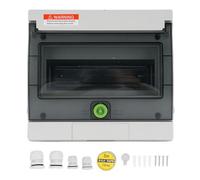 Boîte de distribution de disjoncteur à 4 voies IP66 étanche à l'eau Boîtier sur rail DIN Matériau résistant au feu Installation facile pour les stations de recharge solaires EV