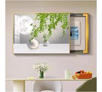 Boîte De Distribution D'électricité Art Mural sans Perforation Peinture Suspendue Couvercle De Boîte De Compteur D'intérieur Multifonctionnel, C, 60x50cm