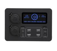 Boîte de Distribution d'énergie 12 V 100 W Écran LCD Multifonctionnel Ports USB C QC3.0 4 Prises Anderson pour Bateau, Camping-Car, Voiture, Aventures en Plein air, hub de Gestion
