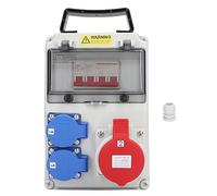Boîte de distribution d'énergie, boîtier électrique Plug and Play, distributeur d'alimentation ignifuge, prise universelle AC avec disjoncteur pour chantiers de construction
