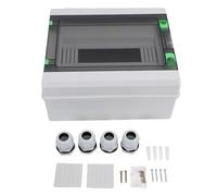 Boîte de Distribution D'énergie Couvercle étanche IP66 à 12 Voies | Boîtier en ABS avec épaisseur de 2,8 Mm, Couvercle Transparent en PC, écrou en Laiton, Usage Intérieur et Extérieur pour