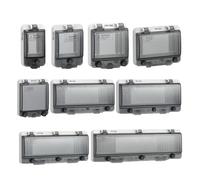 Boîte de distribution Disjoncteur IP67 Transparent Étanche à l'eau et à la poussière Boîte Interrupteur de fenêtre Couvercle de protection transparent for fenêtre de boîte de distribution Capot de fen