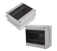 Boîte de Distribution Électrique 8 Voies Étanche avec Fenêtre | Coffret ABS et Pc, Compatible Rail Din, pour Bornes de Charge et Installations Extérieures