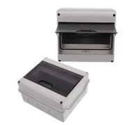 Boîte de Distribution Électrique Étanche 8 Voies avec Rail Din | Coffret PC Abs, Fenêtre Transparente, Inspection Facile, pour Bornes de Recharge et Sites Industriels