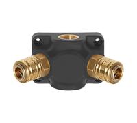 Boîte de distribution en plastique - 3 raccords standards NW 7,2 - Filetage d'entrée G 3/4 - Pression maximale : 15 bar, Temp. - -10 °C à 50 °C.