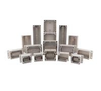 Boîte de distribution en plastique extérieure IP67, boîtier de câblage de terminal, boîte de dérivation de câble étanche, boîtier électronique industriel(GD-4P)