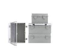 Boîte de distribution en plastique IP66, boîte de jonction étanche for l'extérieur, boîte de jonction industrielle, boîte de contrôle extérieure d'ingénierie(179x130x90mm,Gray cover)