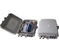 Boîte de distribution en plastique XtendLan pour applications FTTH, 24 prises SC, 2 ports de câble, extérieur