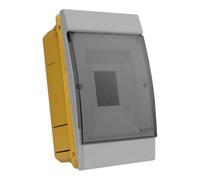 Boîte de distribution encastrée IP40 2/4 Module Boîte de fusibles pour Tableaux à Disjoncteurs Électriques Sous-distributeur Gris Marlanvil 0803