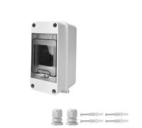Boîte de distribution étanche à 3 voies avec rail de guidage pour câblage électrique dans les ateliers, les maisons et les espaces commerciaux