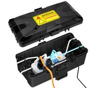 Boîte de distribution étanche IP54 - 26 x 15 x 10 cm - Protection des câbles étanches - Pour protéger les rallonges et les multiprises