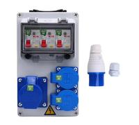 Boîte de Distribution extérieure 250x150x100mm 16A, boîte de Distribution Portable à 3 broches, boîtier de prise de courant pour chantier, atelier, usine