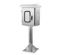 Boîte de Distribution Extérieure en Acier Inoxydable Boîte de Jonction Électrique，boîte de Colonne de Charge Résistante Aux Intempéries Au Sol，boîtier Universel pour Équipement Électronique