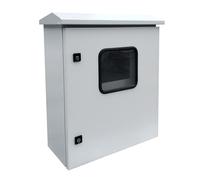 Boîte de Distribution Extérieure Étanche, Armoire en Acier Inoxydable avec Fenêtre Visualisation, Conception à Double Porte, Matériau Robuste, Gamme Complète Spécifications9(40x30x20cm)