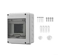 Boîte de distribution extérieure IP65 5 modules pour boîtier électrique monté en saillie étanche avec couvercle transparent verrouillable 152 x 110 x 93 mm