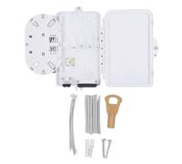 Boîte de Distribution Fibre Optique 6 Cœurs, Boîtier de Jonction Étanche FTTH, Boîte Terminale pour Intérieur et Extérieur - Protection Optimale, Design Rotatif 180 Degrés,