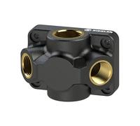 RIEGLER RIEGLER boîte de dérivation d'extrémité entrée G 3/4 raccordement 2 x G 1/2 plastique Quantité:1