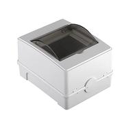 Boîte de distribution ouverte avec 2 à 4 positions et boîtier de protection avec couvercle transparent pour disjoncteur mural